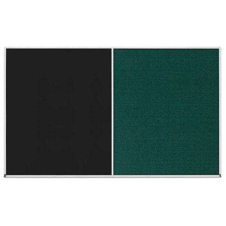 United Visual Products Enclosed Corkboard, 1 Door, 24"x36", 4" Fra UV3401-BLACK-BUFF